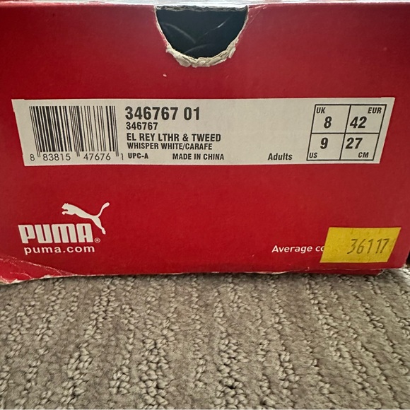 Men’s Puma Shoe Slip-On Size 9 Brown/White - Picture 9 of 9